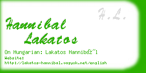 hannibal lakatos business card
